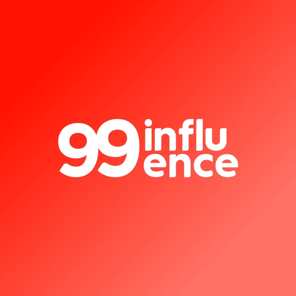 Rebrand de marca: 99 Influence, identidade visual, startup, logo