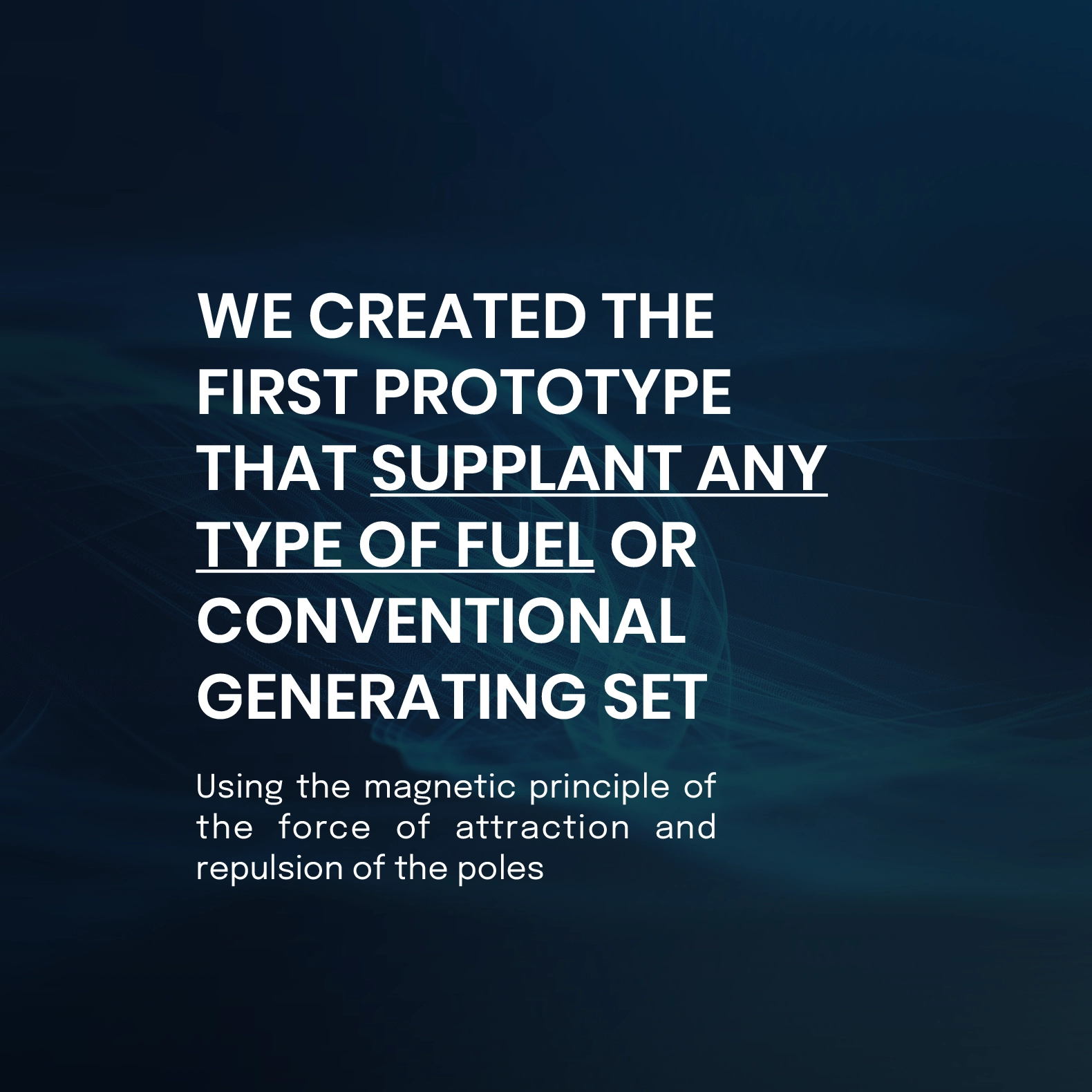 The Magnetic Energy: Startup Leader in innovation and technology that strives to improve the world through magnetic energy and science.